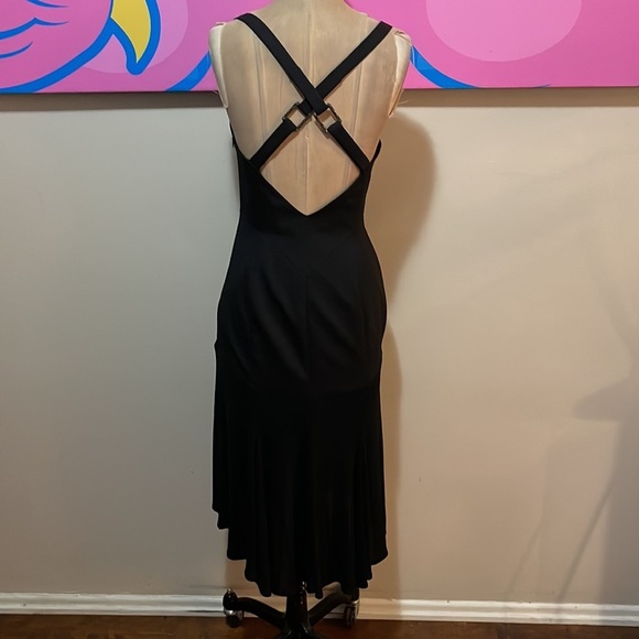 Versace Vintage Black Party Dress Fall Winter 2003 2004 Collection - Picture 7 of 12